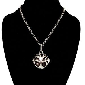 NEW - Tree of Life Aromatherapy Diffuser Necklace Pendant w Lava Stone